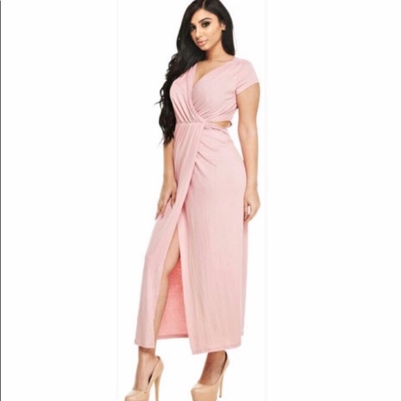 NWT Women’s Sexy Wrap Empire Waist Maxi Dress - Picture 2 of 8